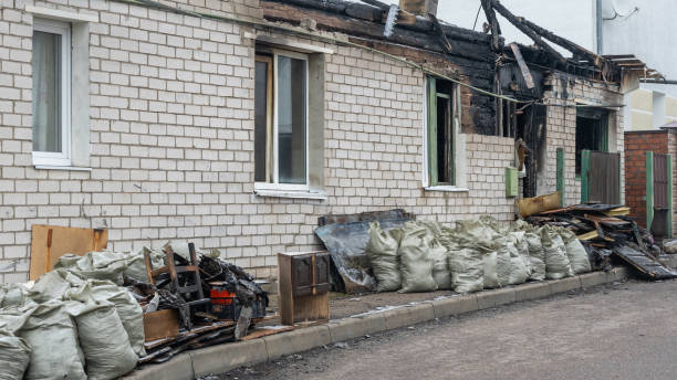 Professional Fire Damage Restoration technician working in Wyncote, PA